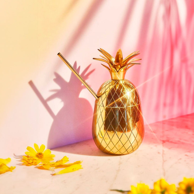 Metallic Gold Pineapple Cocktail Cup