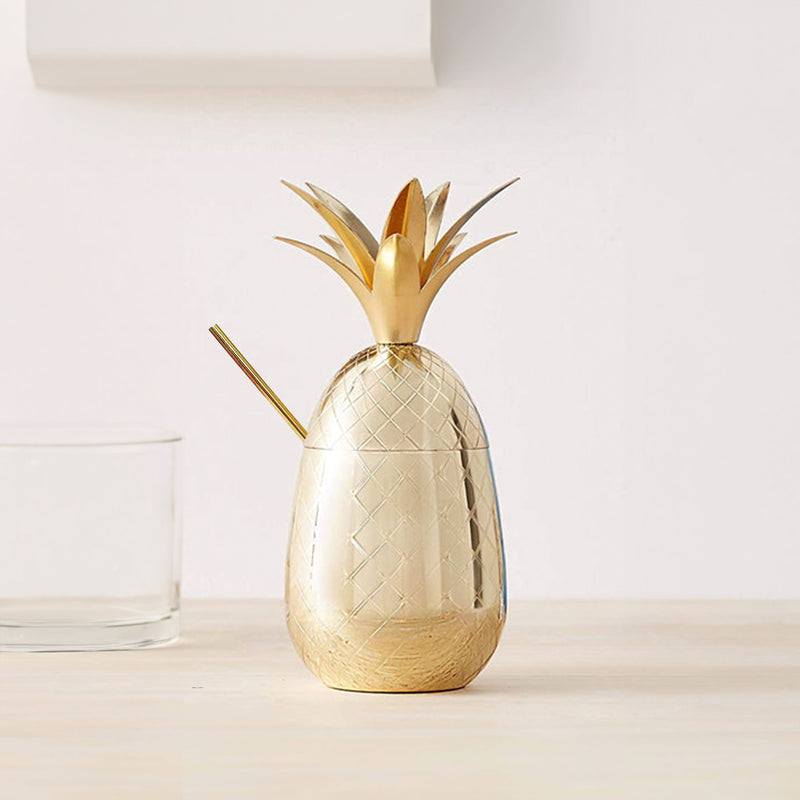 Metallic Gold Pineapple Cocktail Cup